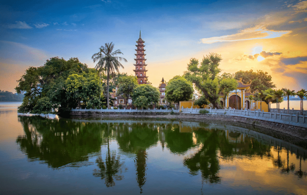 Hanoi Sword Lake on high