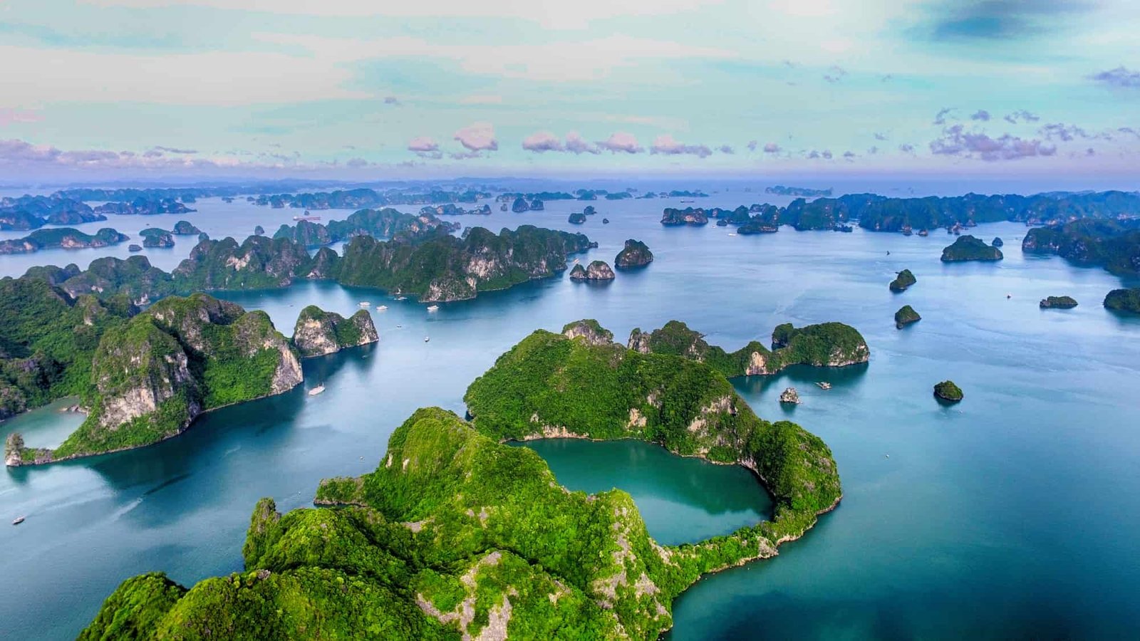 Ha Long Bay from above