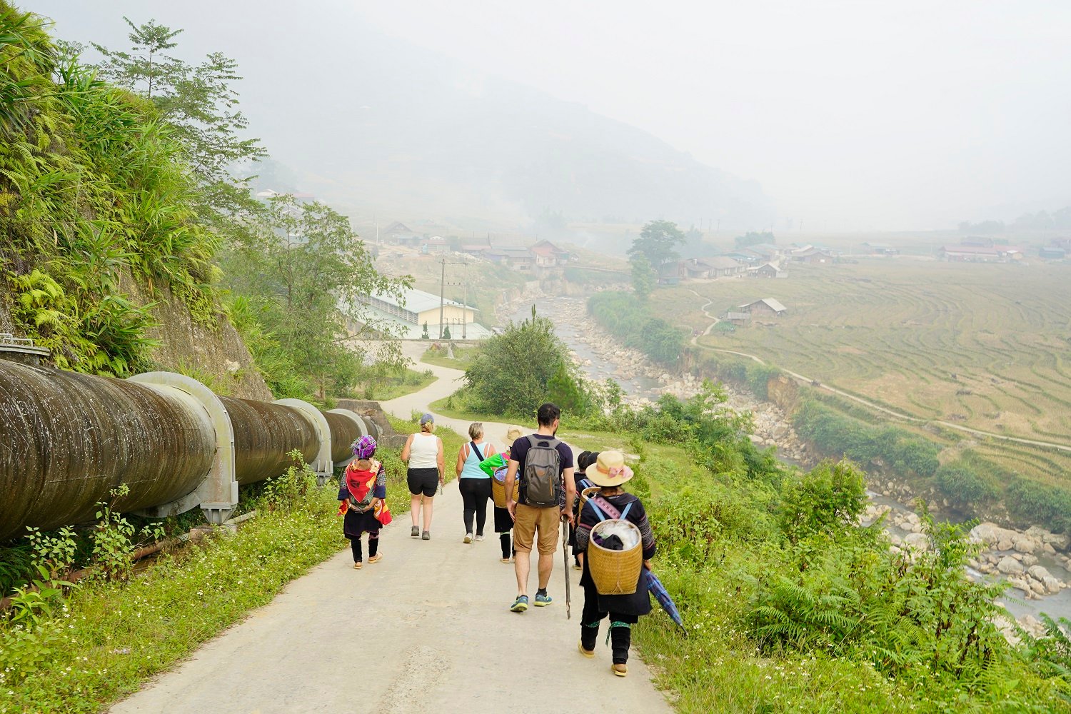 Check in at Cat Cat Village in Sapa