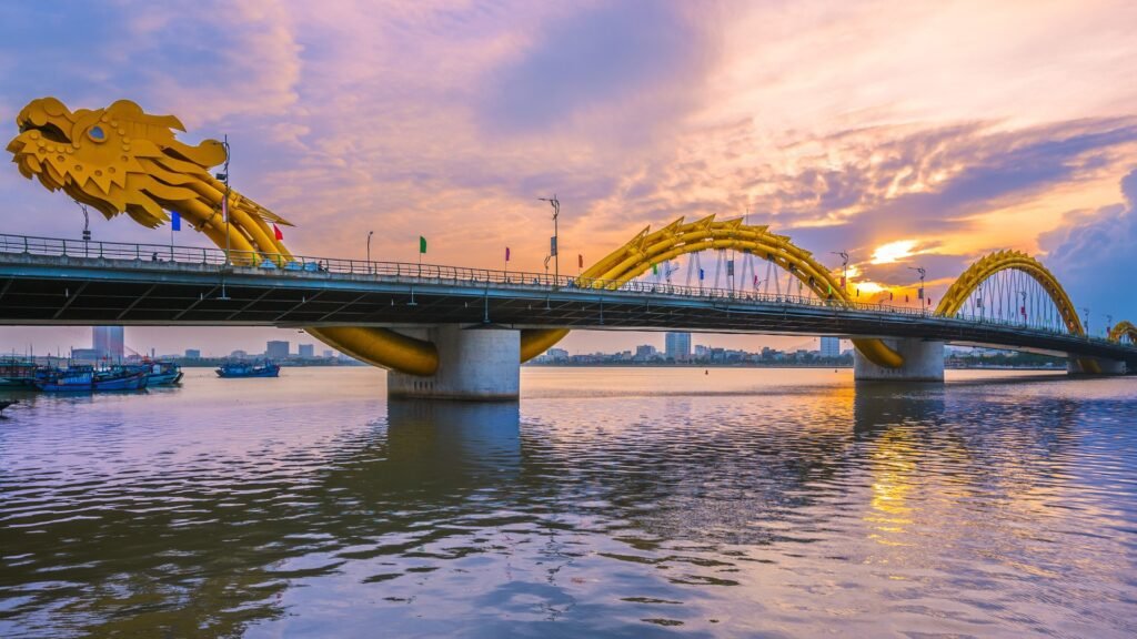 Beautiful scenery of Danang Dragon Bridge