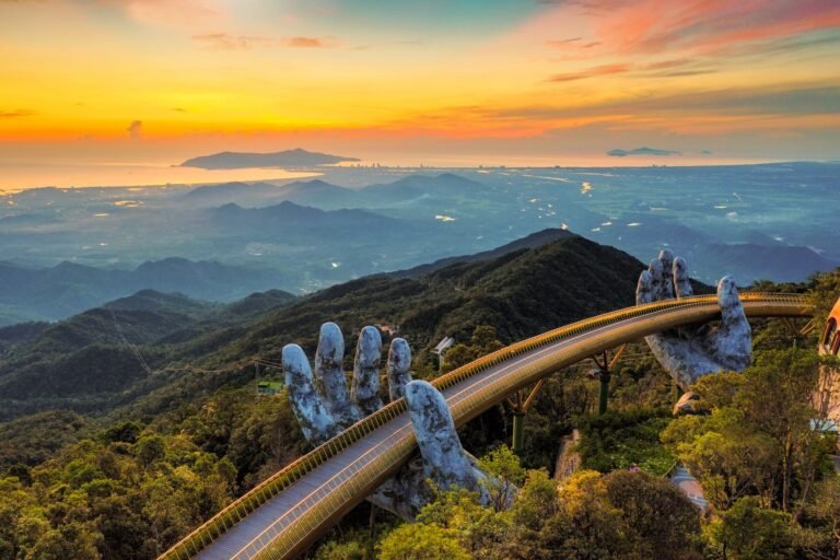 Golden Bridge on top of Ba Na Hills