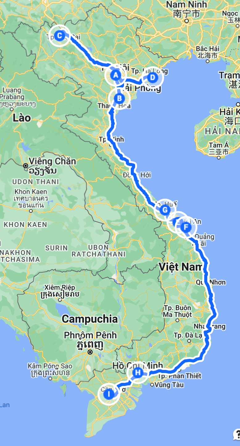 Vietnam tour in 15 days