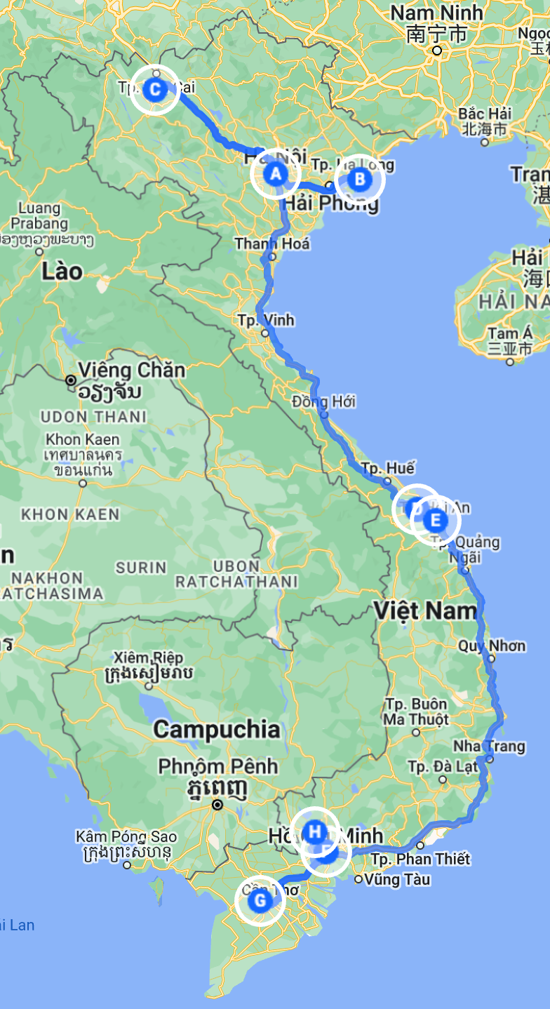 North to South Vietnam Tour