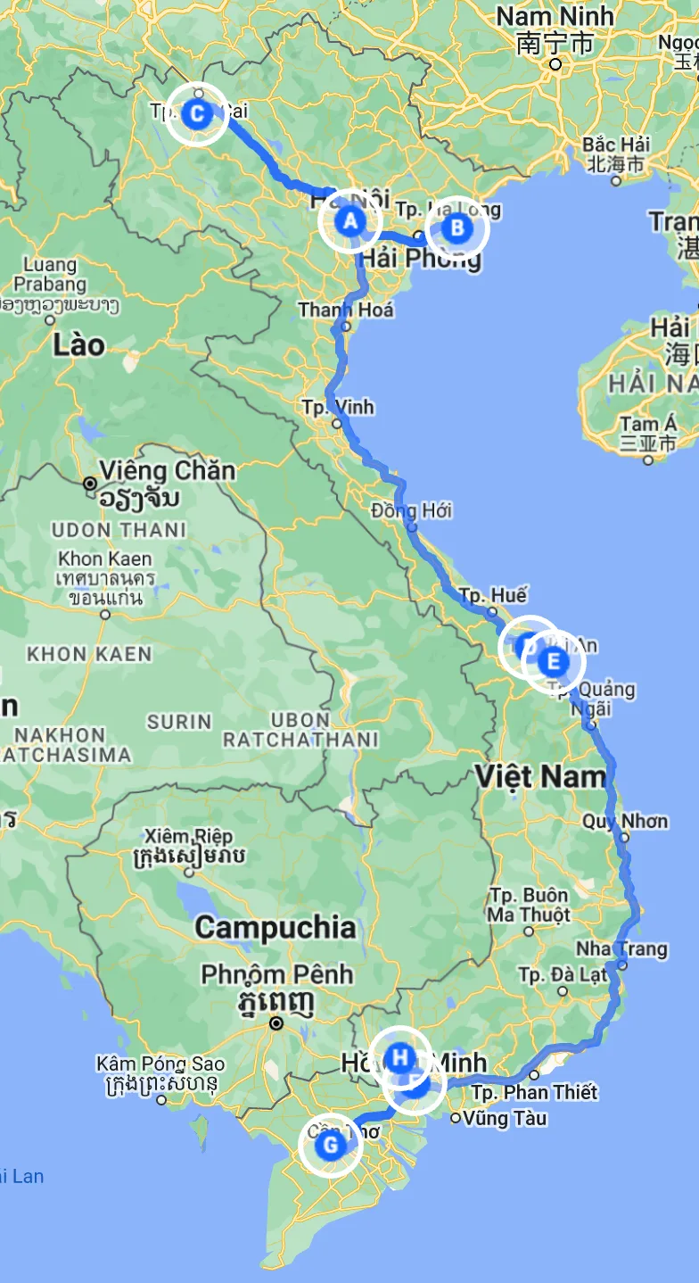 North to South Vietnam Tour