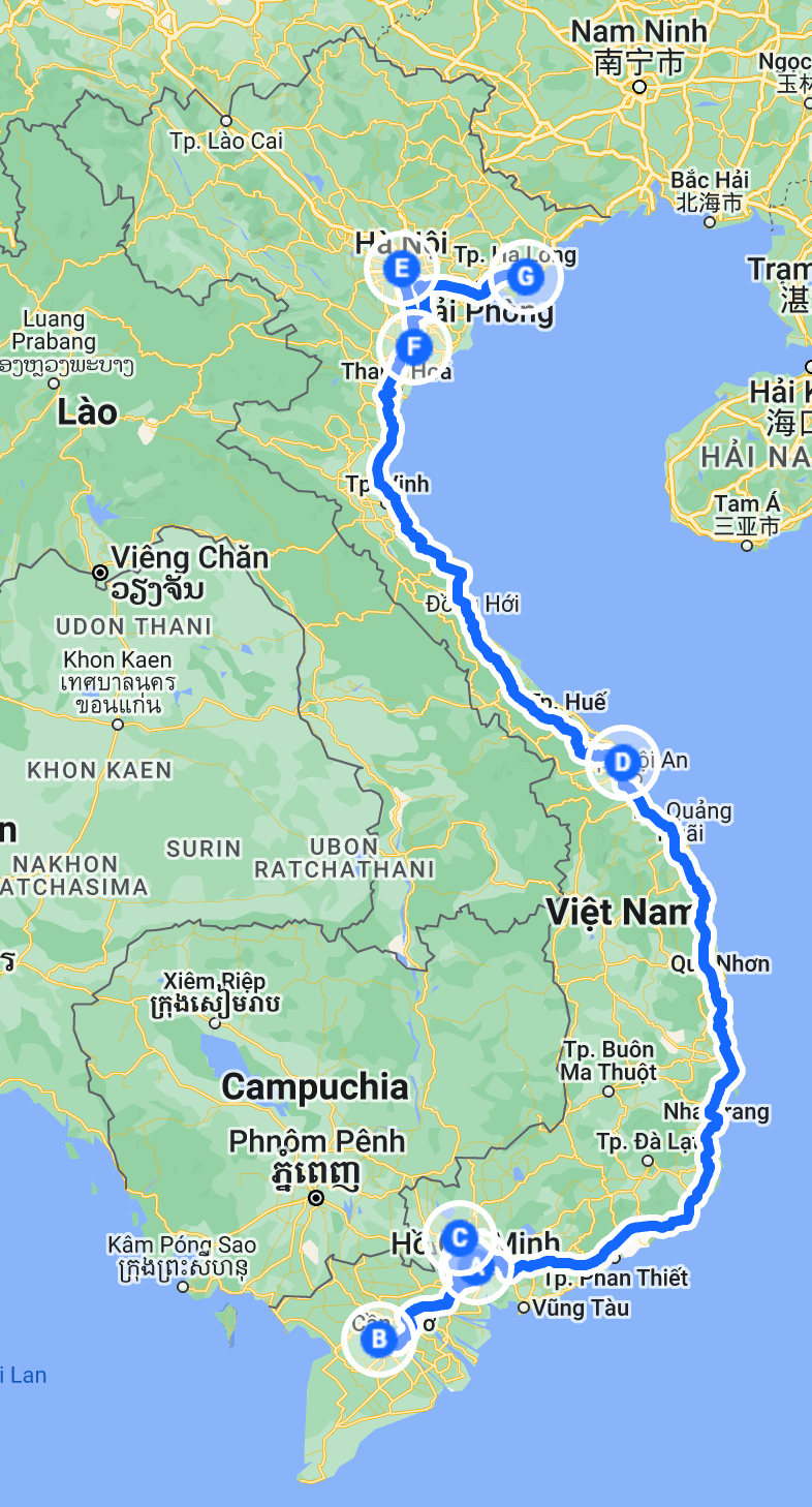 South to North Vietnam Tour