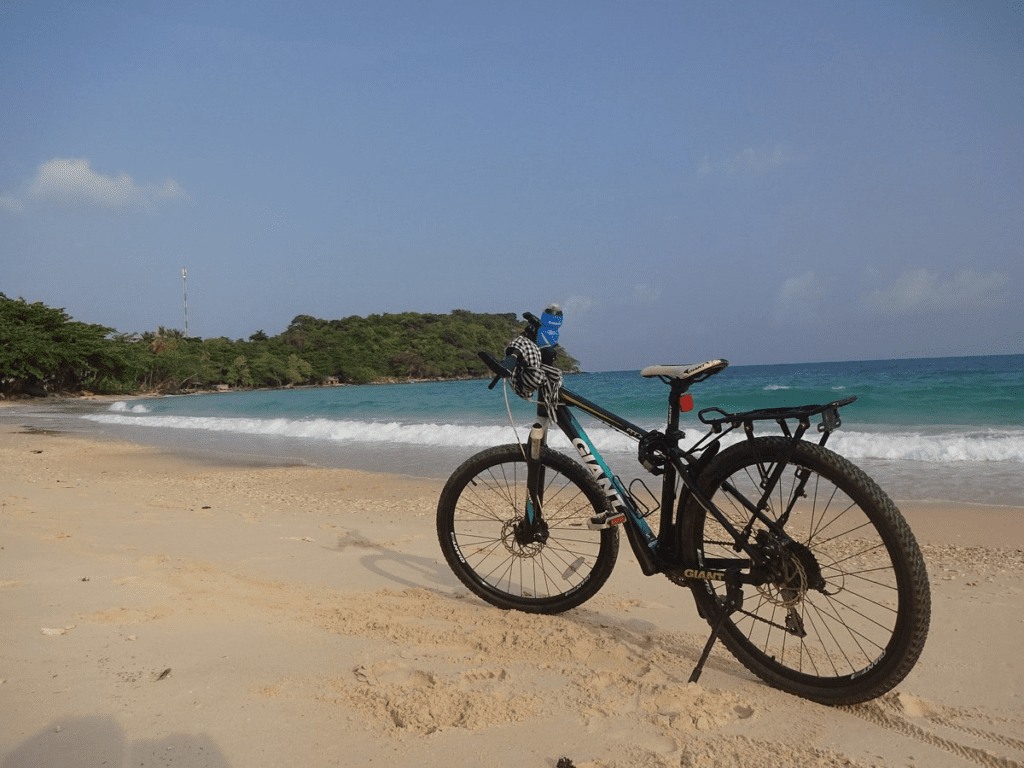 Bike in the beach