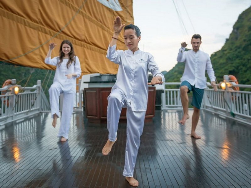 Morning Tai Chi On Halong Bay: Best Way To Refresh Your Mind & Body