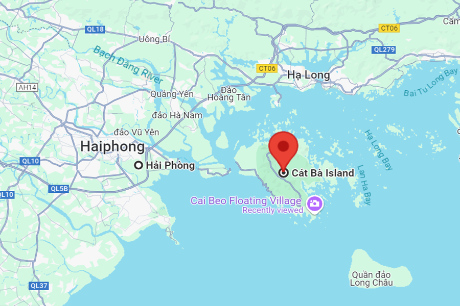 Halong-Cat Ba map