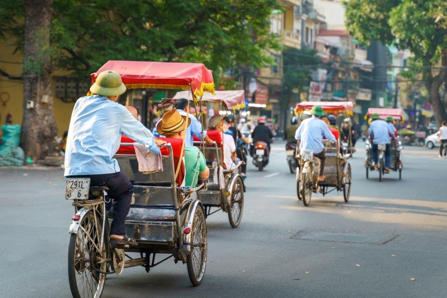 Hanoi Vietnam travel cyclo 