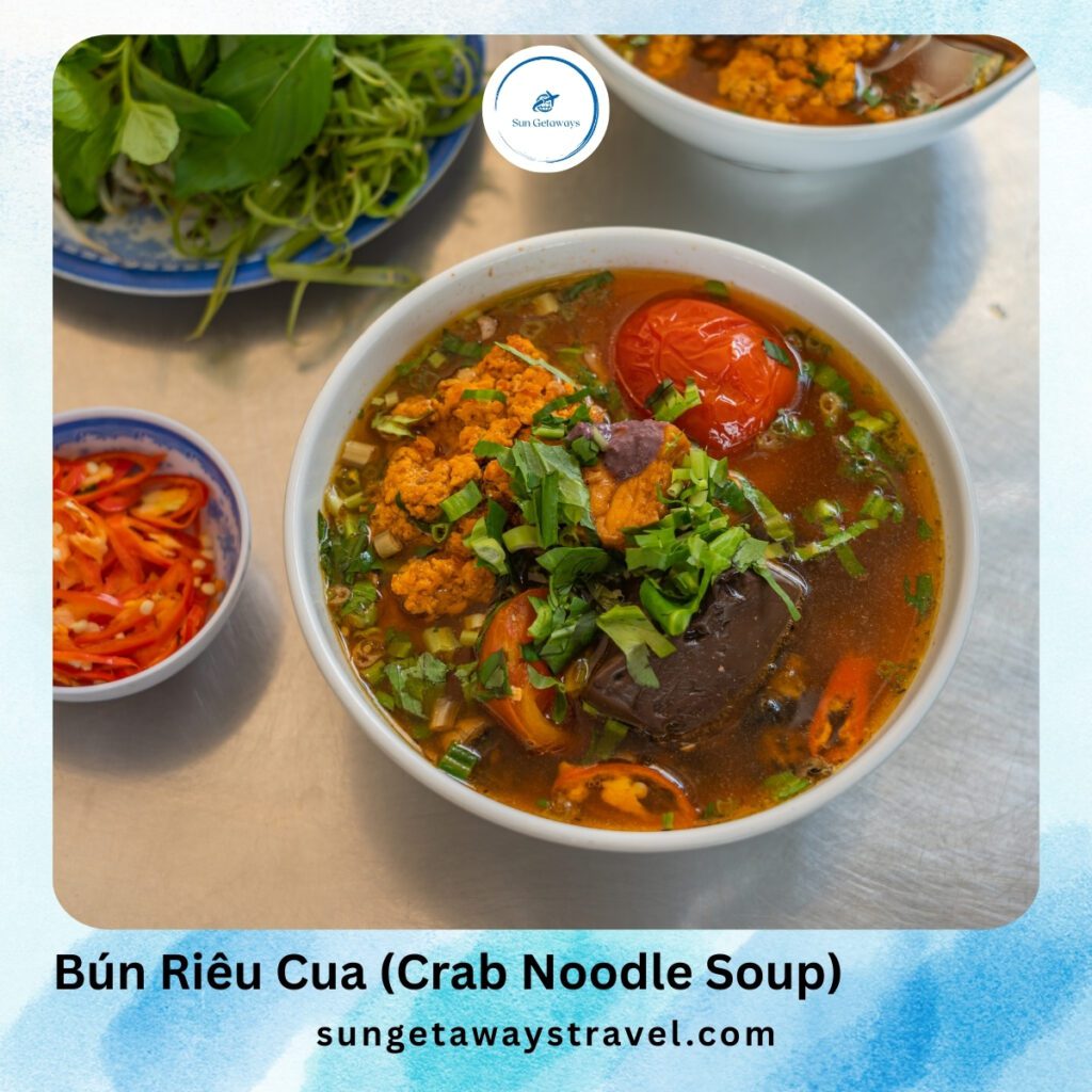 Bún Riêu Cua (Crab Noodle Soup)