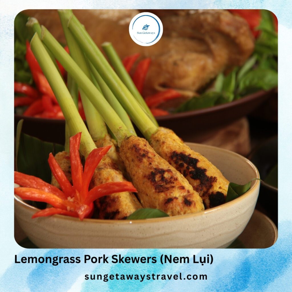 Lemongrass Pork Skewers (Nem Lụi)