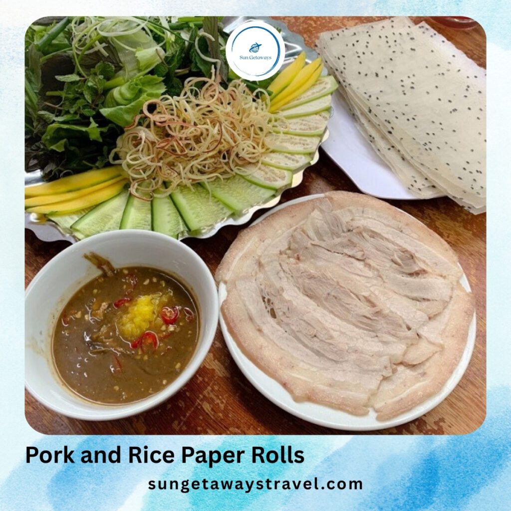 Pork and Rice Paper Rolls