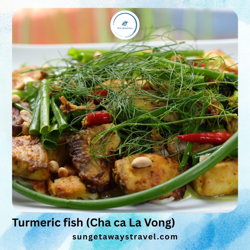 Turmeric fish (Cha ca La Vong)