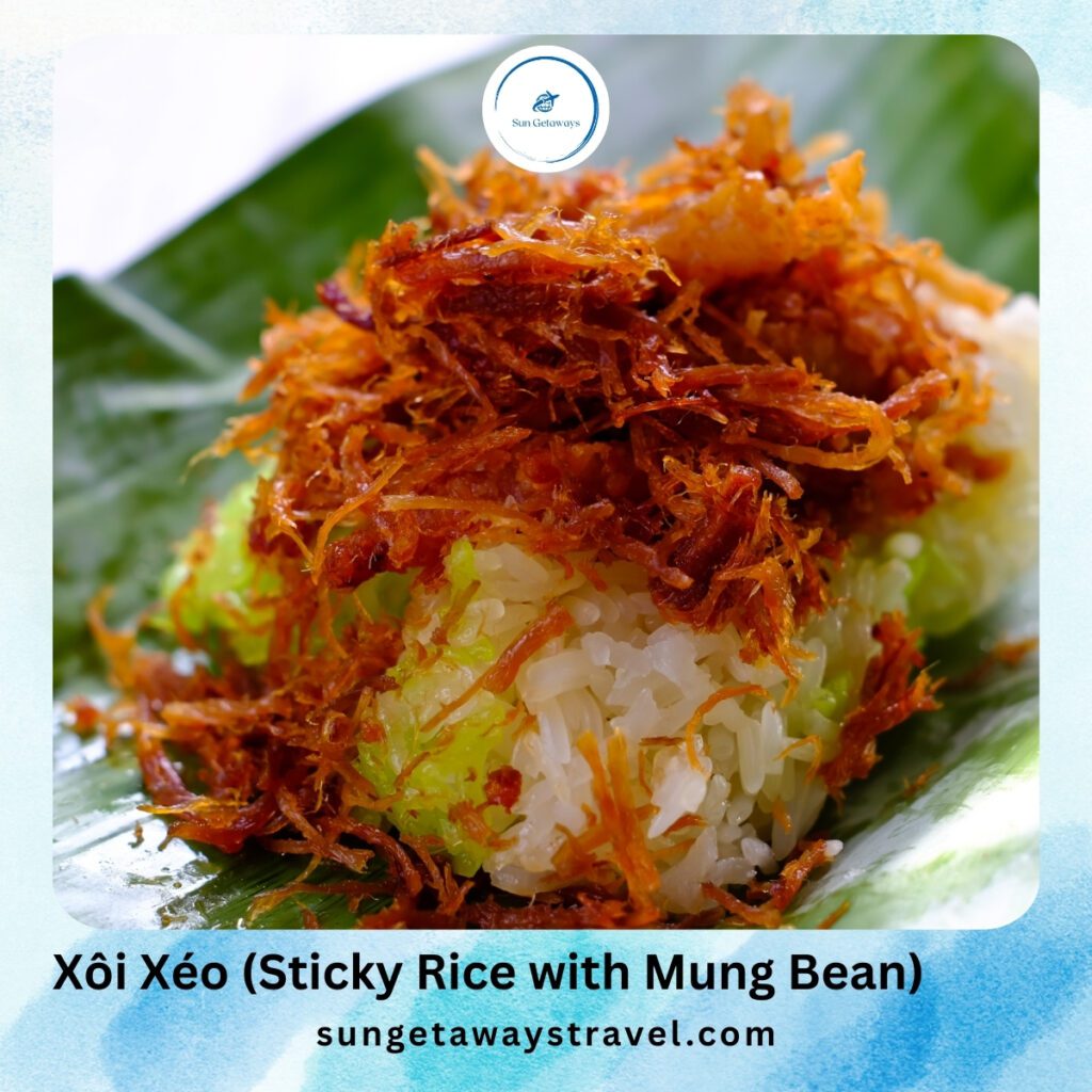 Xôi Xéo (Sticky Rice with Mung Bean)