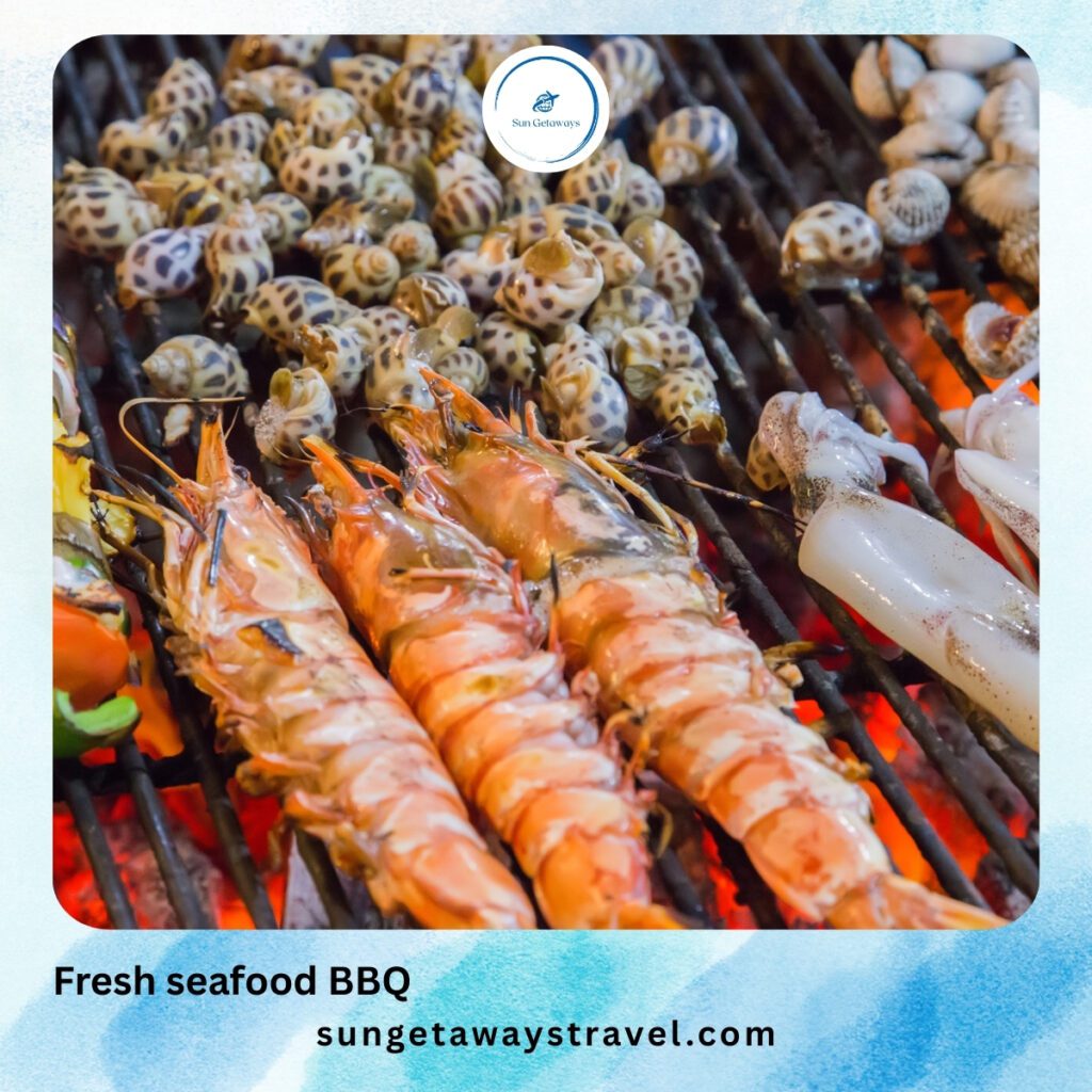 Fresh seafood BBQ