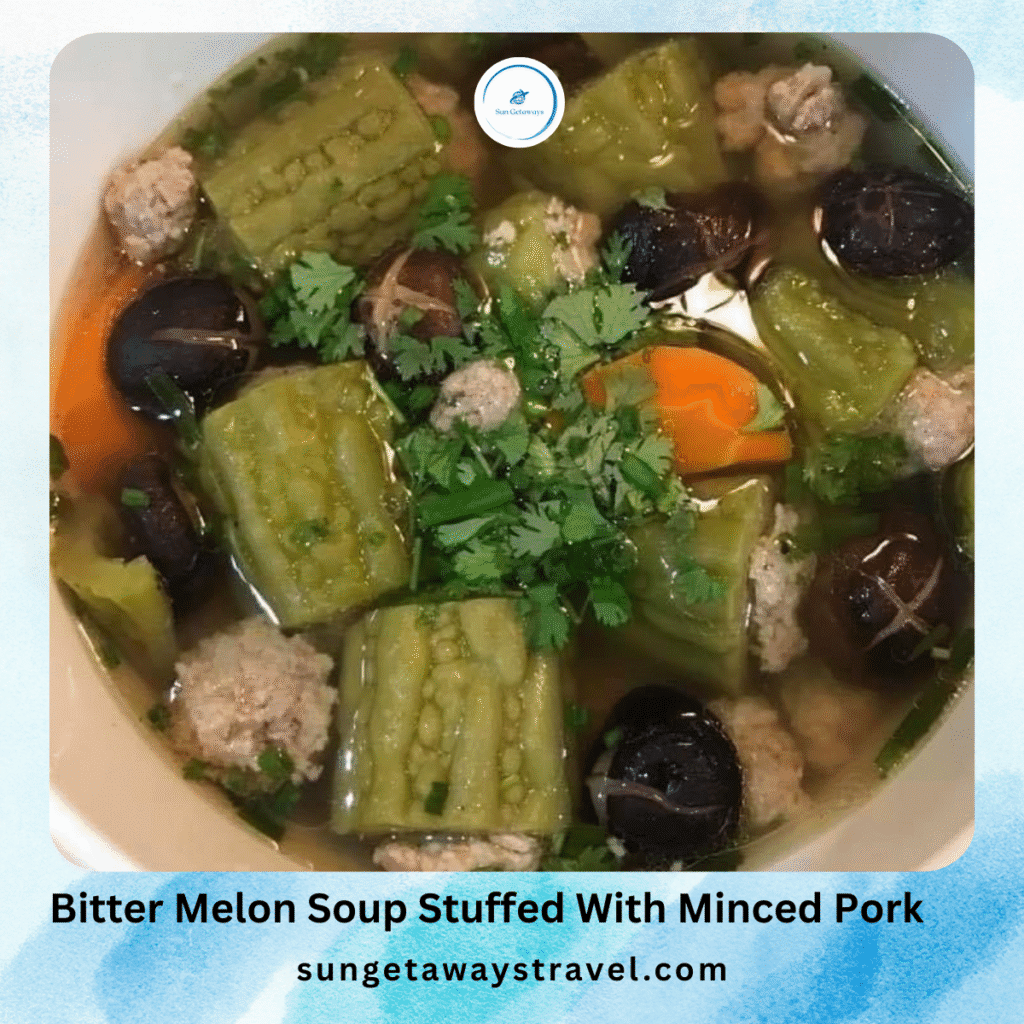 Bitter Melon Soup Stuffed With Minced Pork 