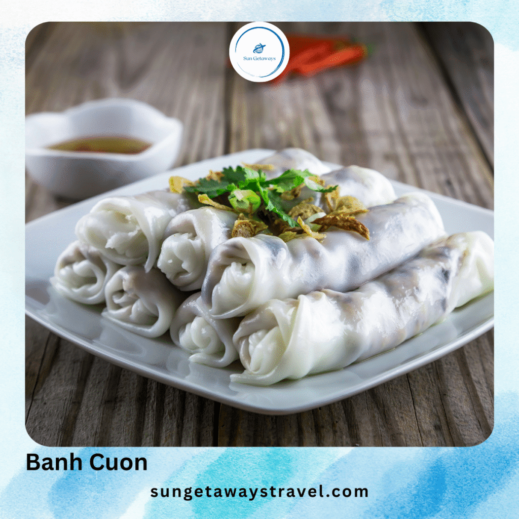 Banh Cuon – Steamed Rice Rolls