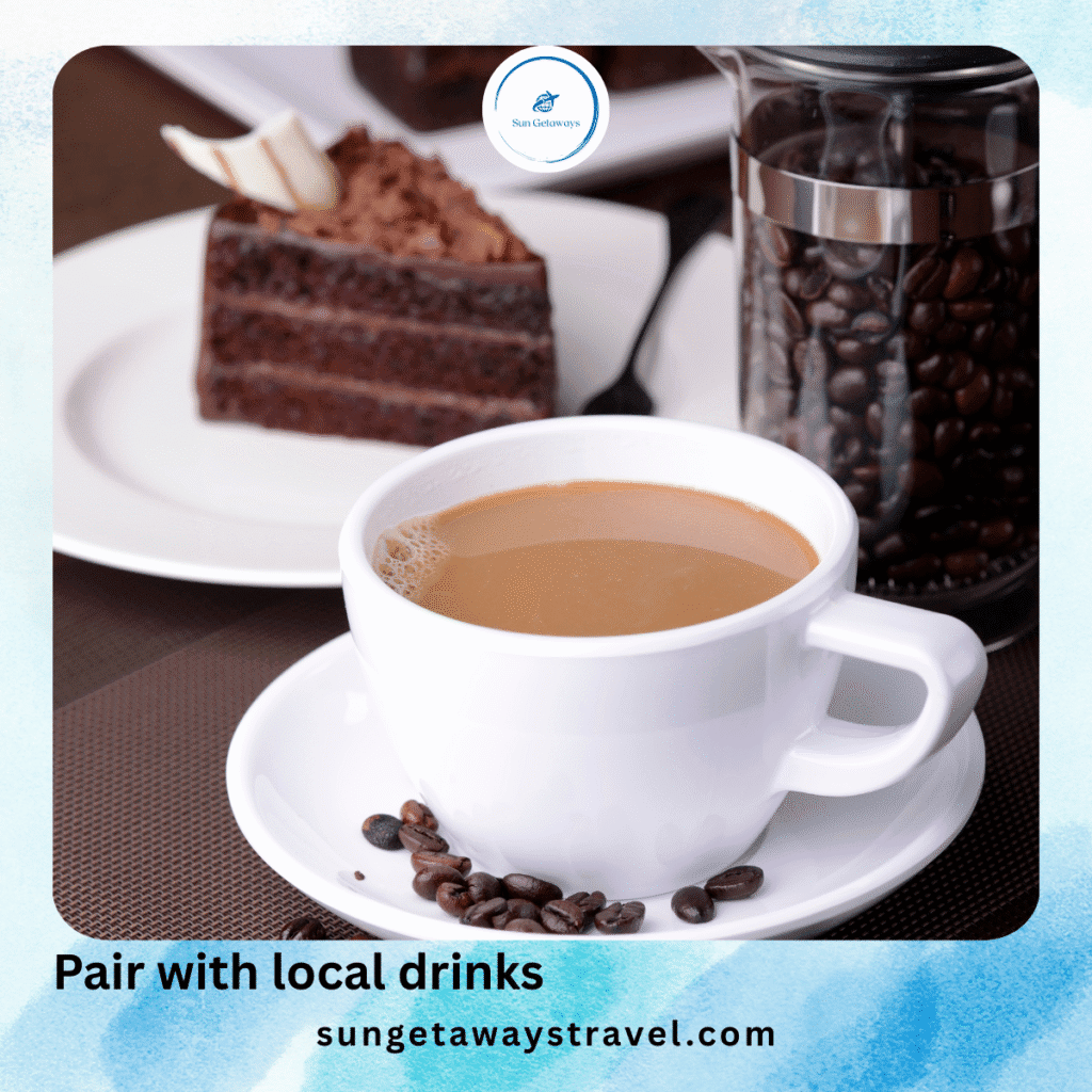 Pair with local drinks