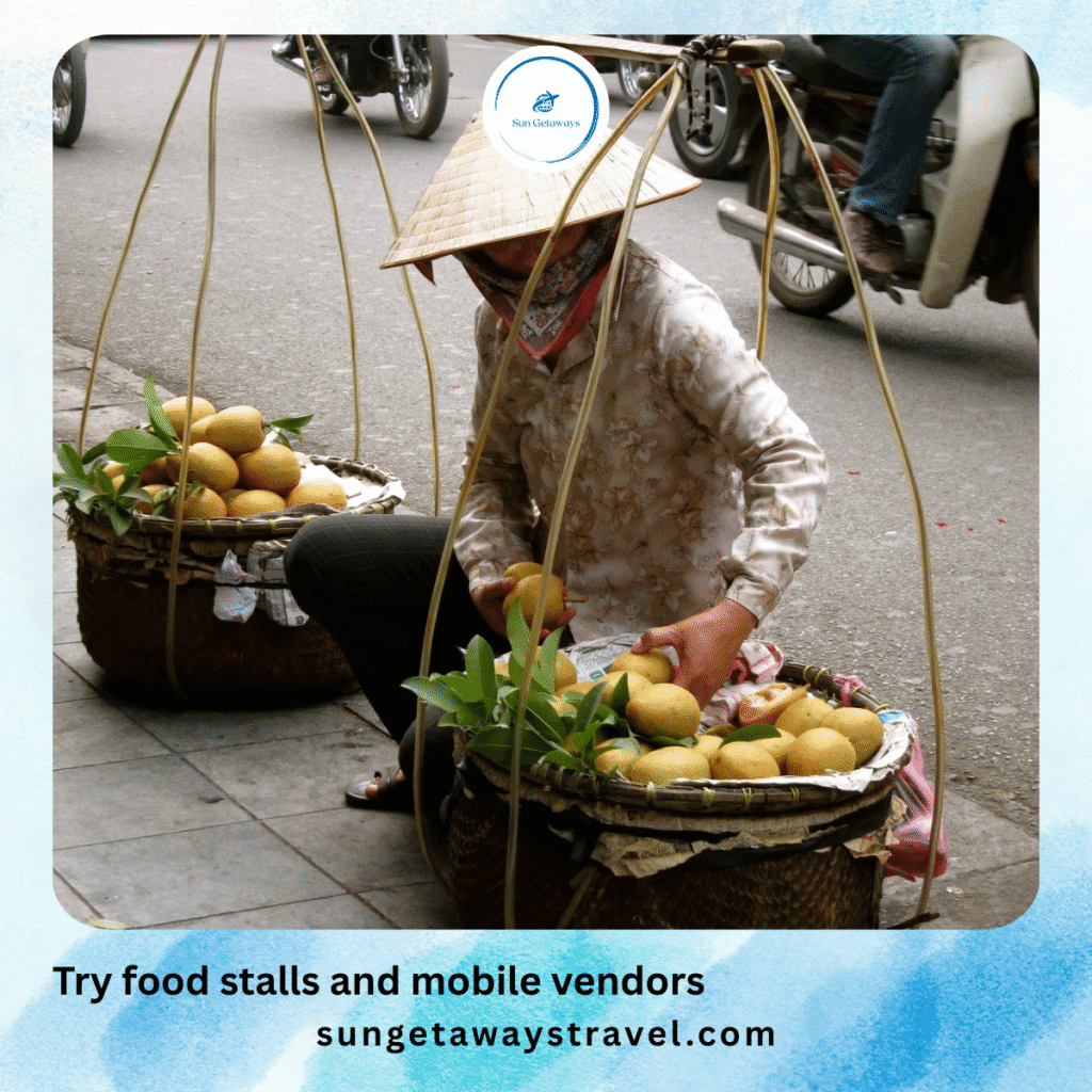 Try food stalls and mobile vendors