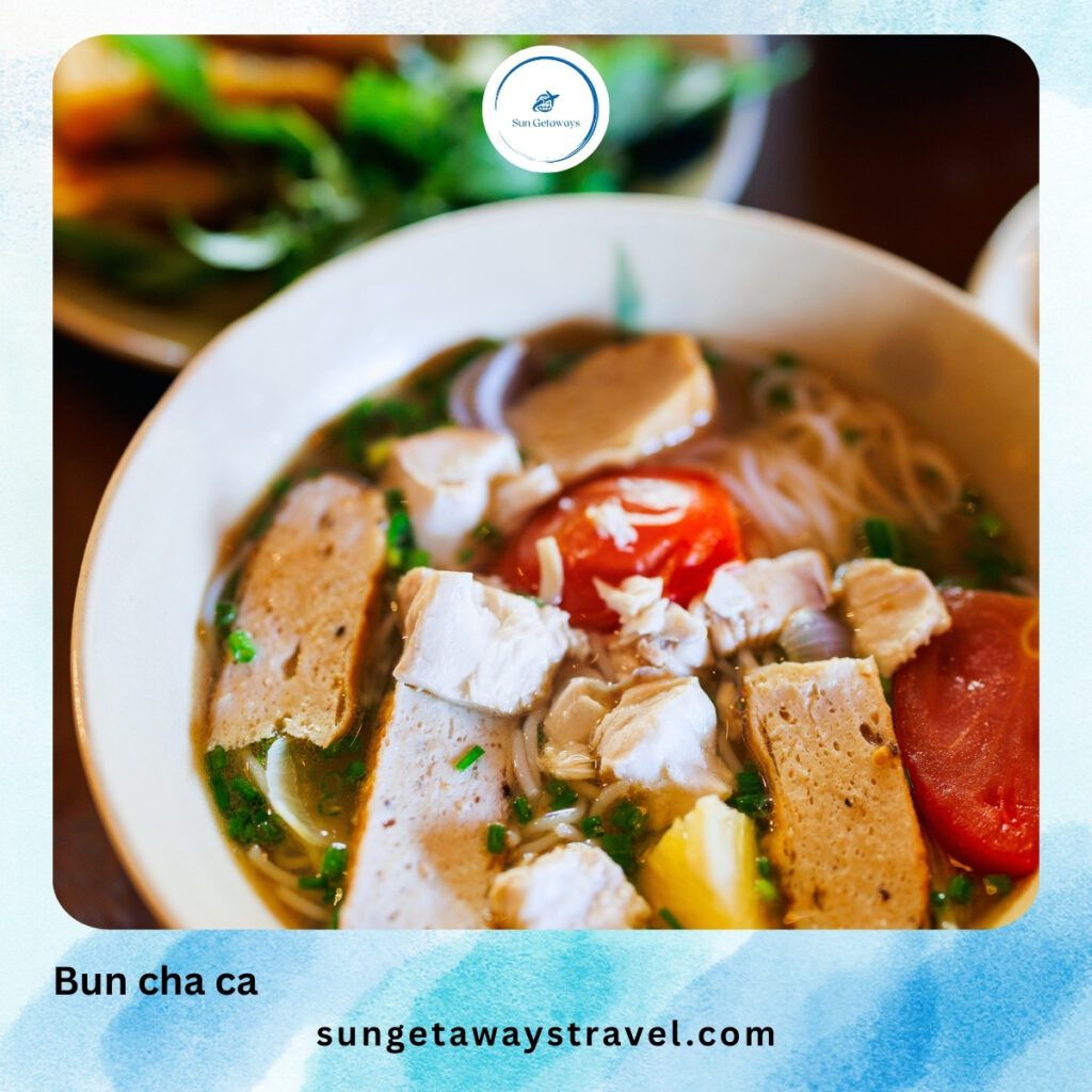 Bun cha ca (Fishcake noodle soup)