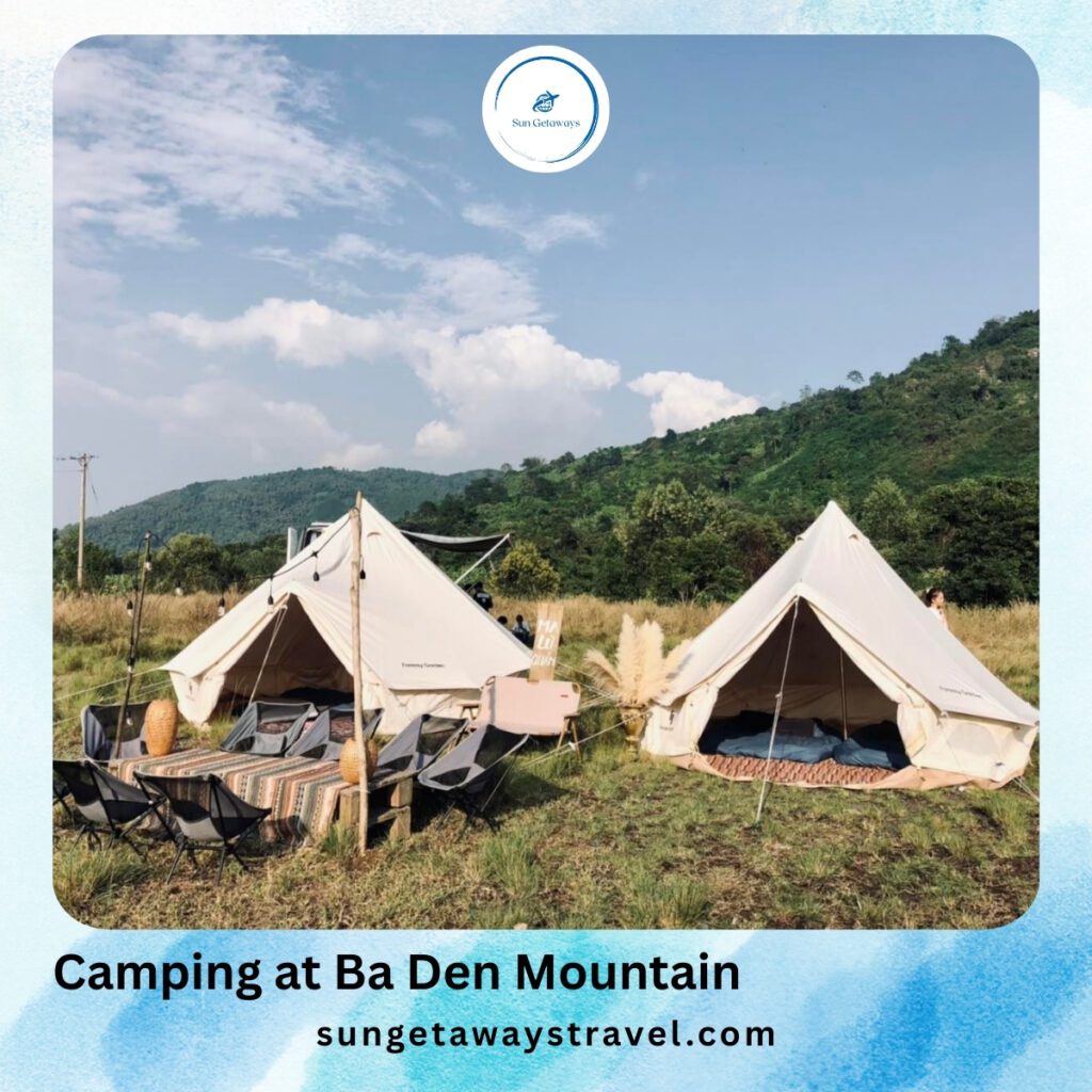Camping at Ba Den Mountain