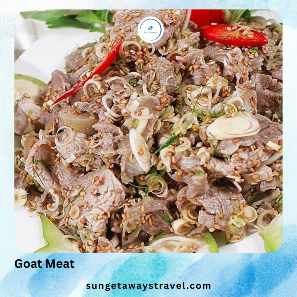 Goat Meat- food in Vietnam countryside