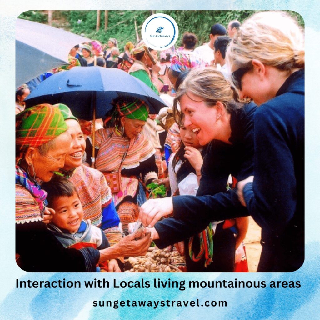 Interaction with Locals living mountainous areas