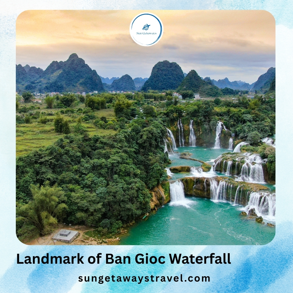 Landmark of Ban Gioc Waterfall