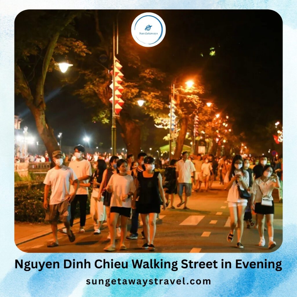 Nguyen Dinh Chieu Walking Street in Evening