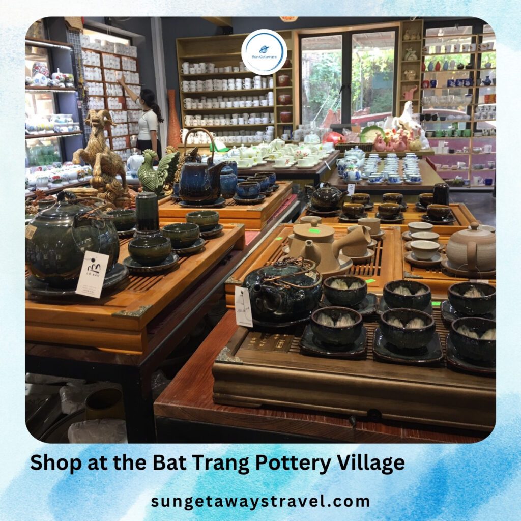 Shop at the Bat Trang pottery vallage