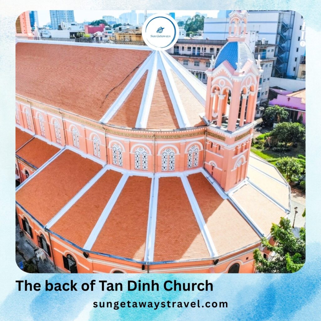 The back of Tan Dinh Church