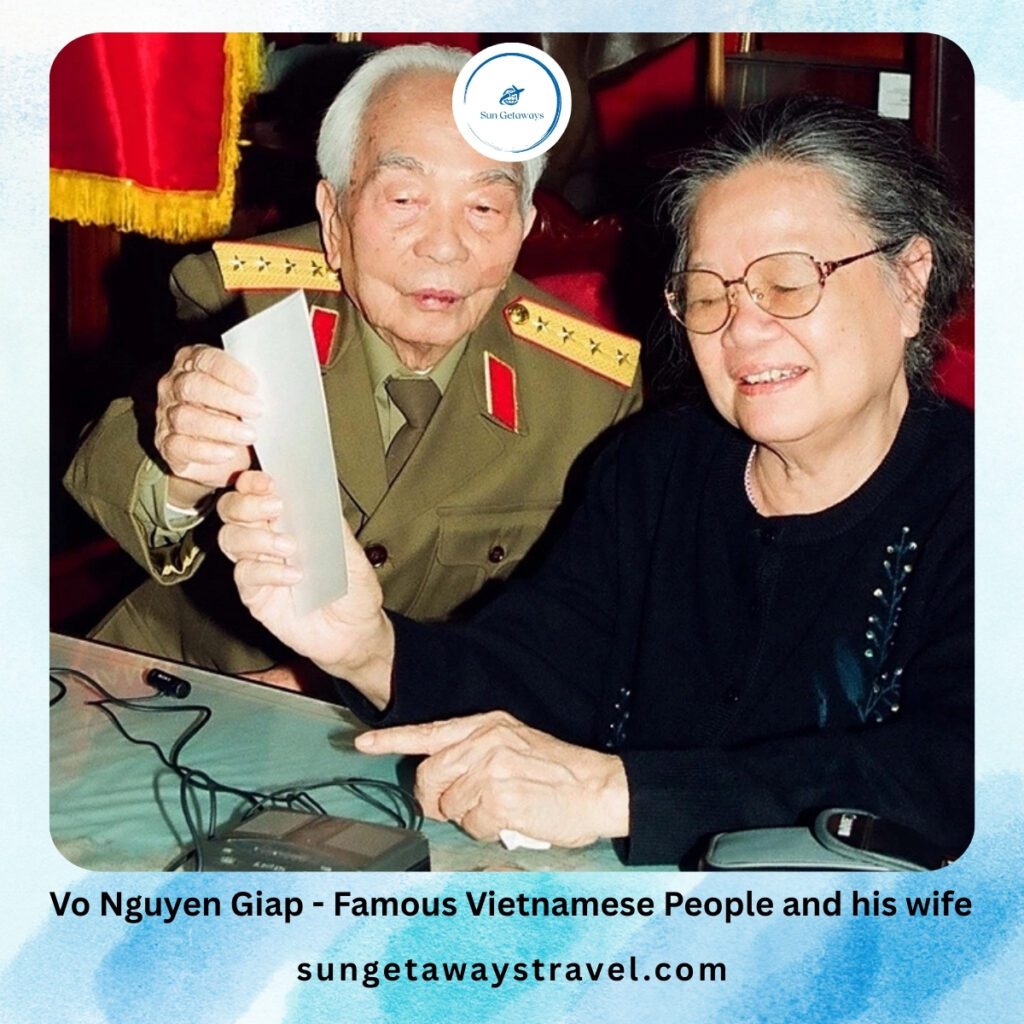 Vo Nguyen Giap - One of Vietnamese historical heroes and his wife