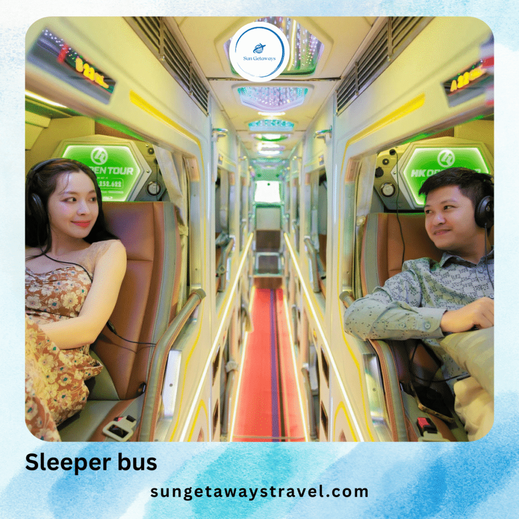 Sleeper bus in Vietnam
