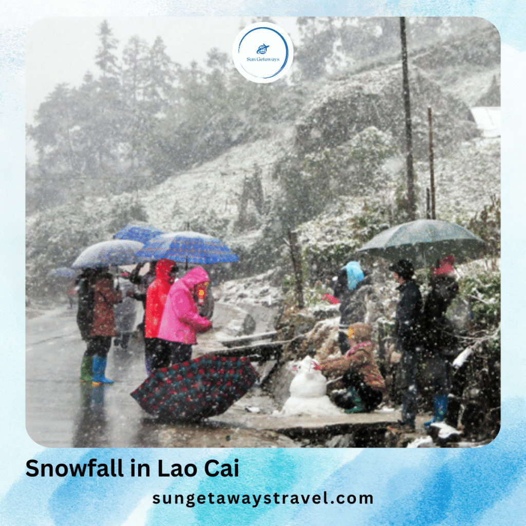 Snowfall in Lao Cai