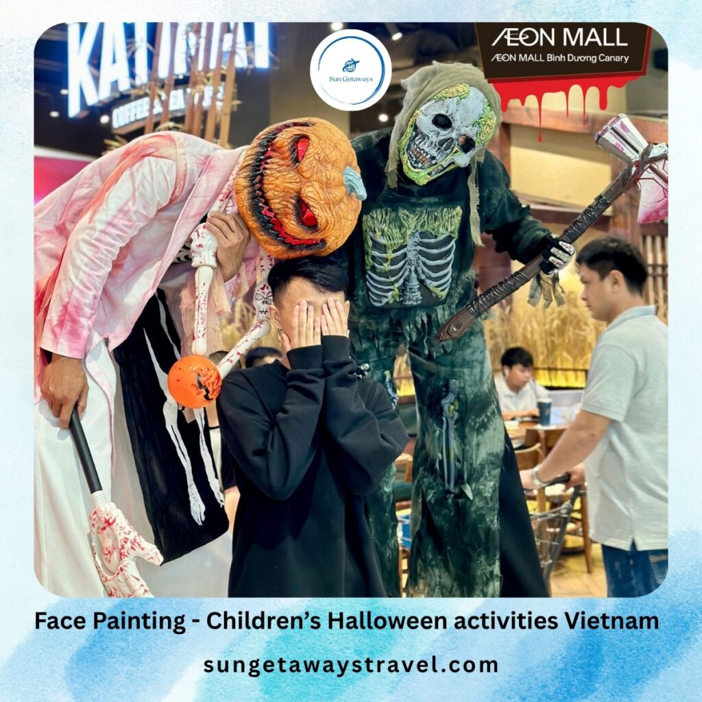Face Painting - Children’s Halloween activities Vietnam