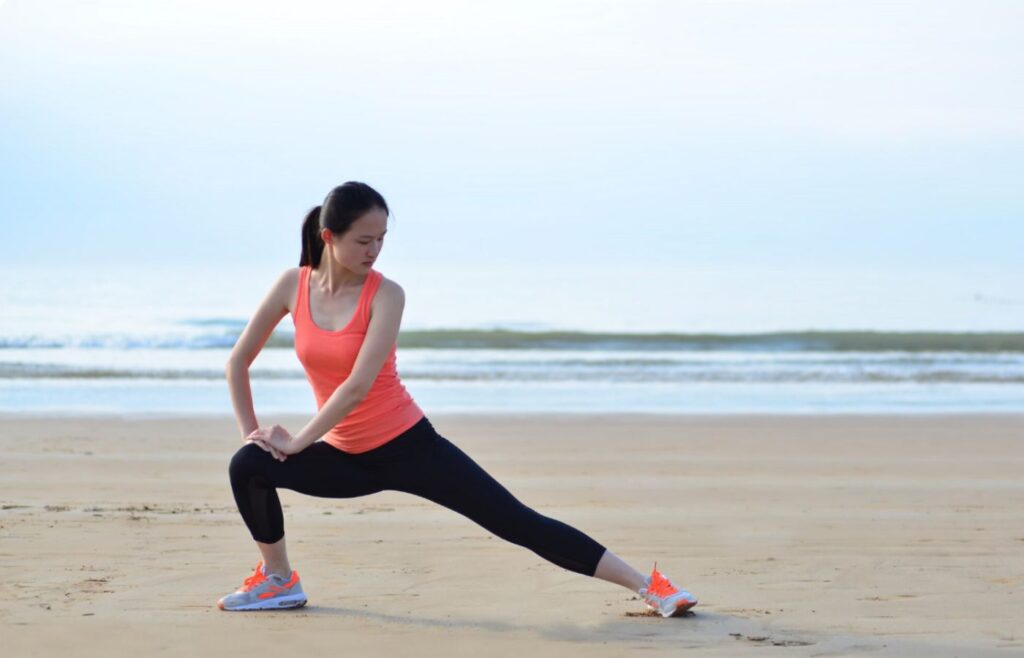 yoga at the beach