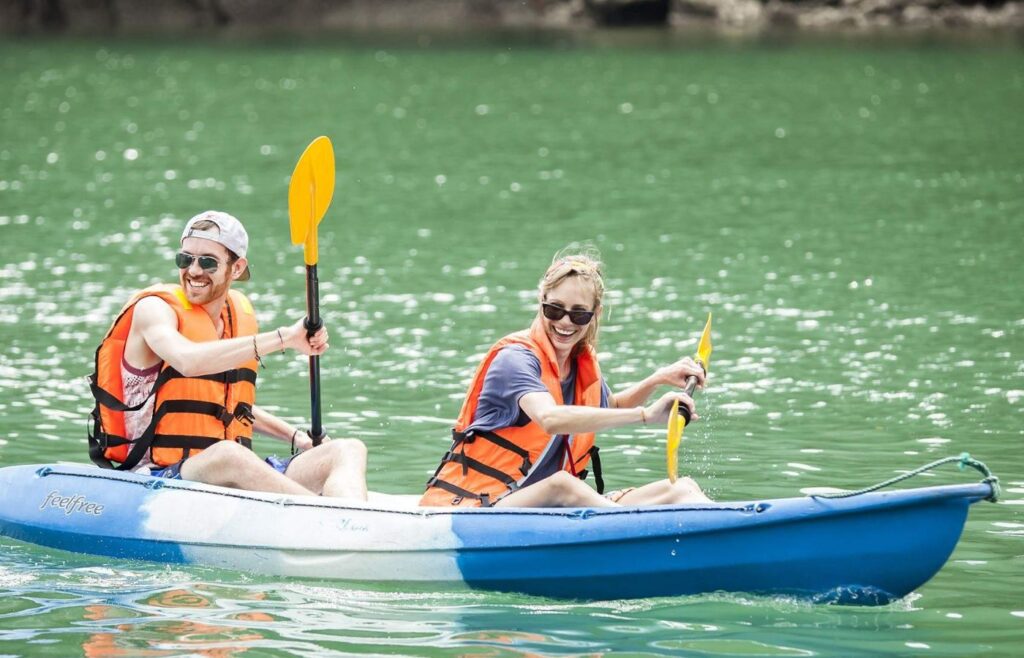 kayaking when traveling