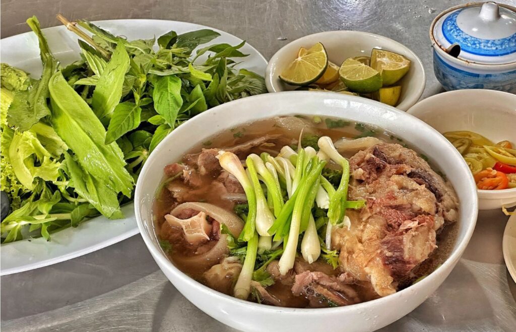 pho for morning routine in Vietnam