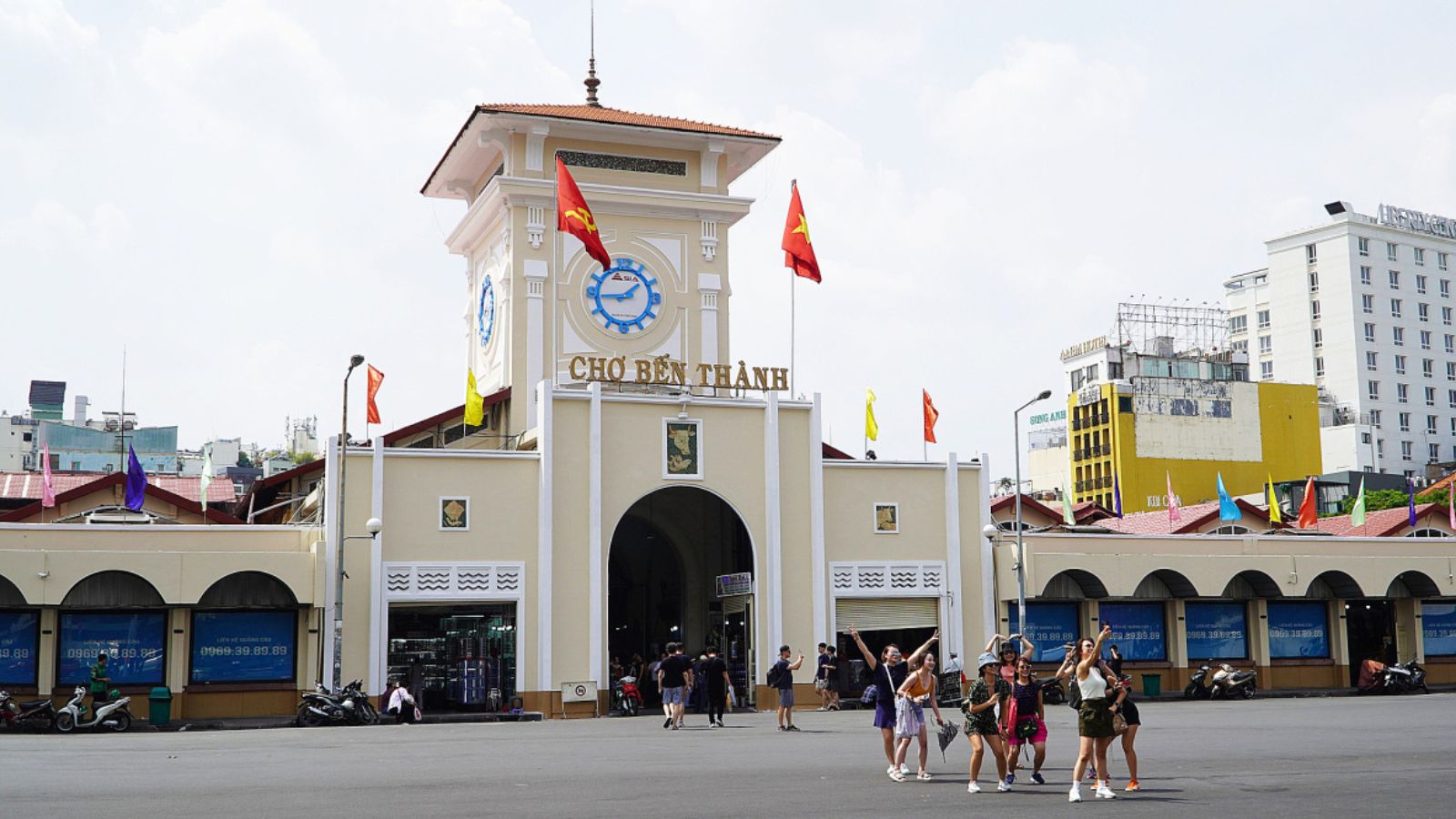 morning local market in Vietnam