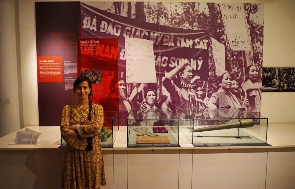 traveler visits the Vietnamese Women’s Museum