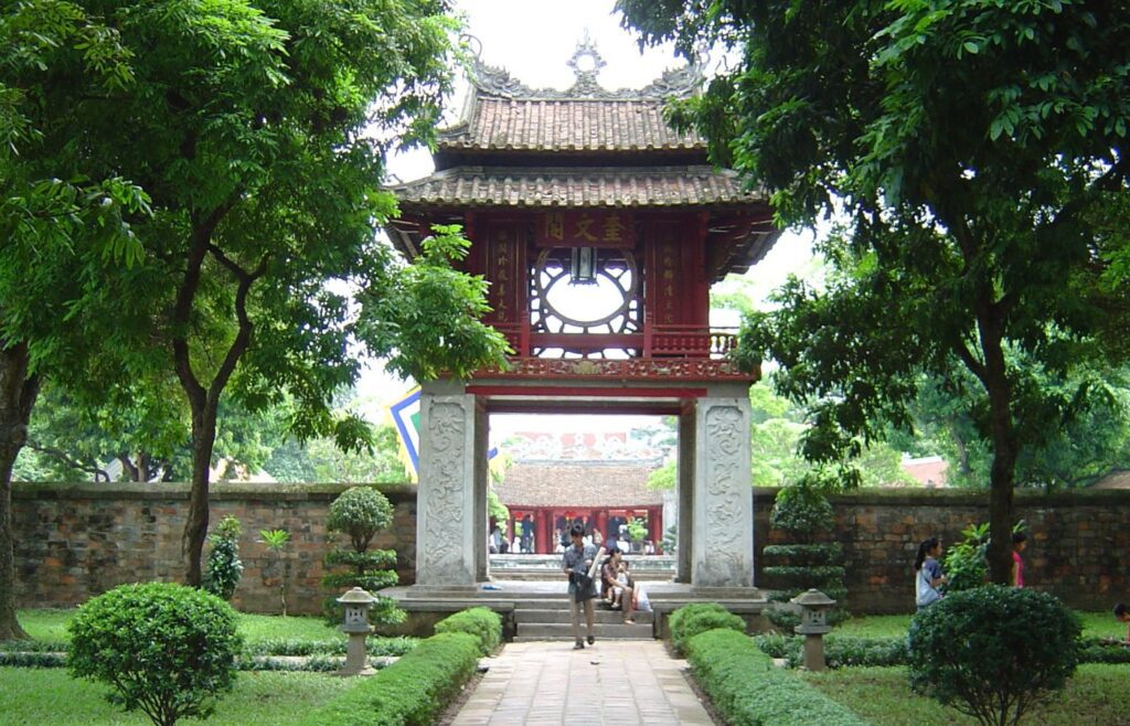 temple of literature in hanoi