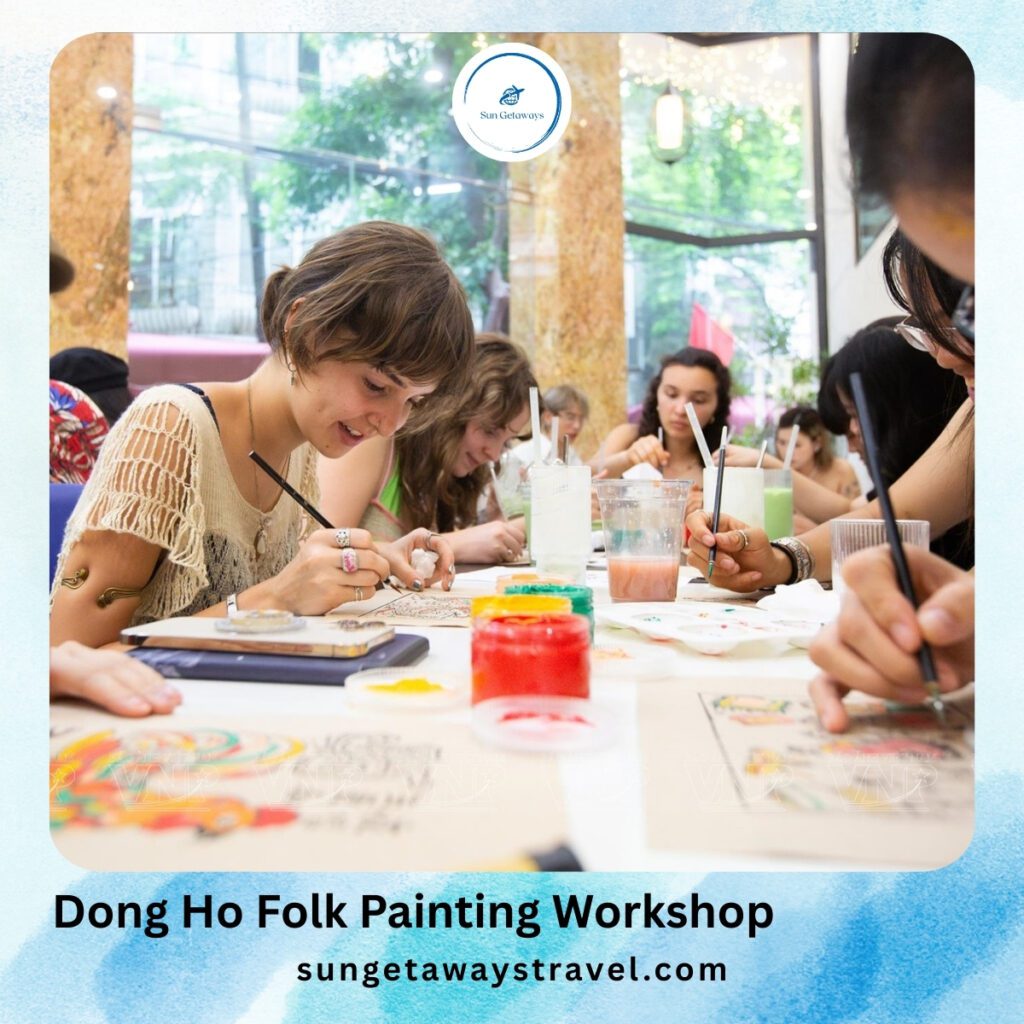 Dong Ho Folk Painting Workshop - hands-on craft experiences in Vietnam