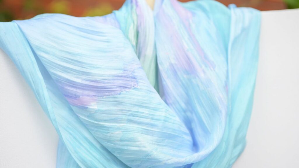 hand-painted silk scarves