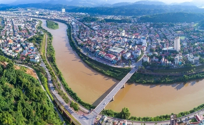 the Red River in Vietnam