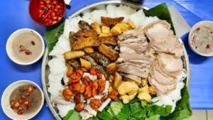 Vietnamese Bun dau mam tom