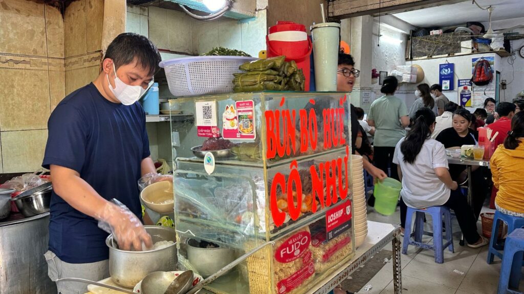 Vietnamese noodle soups street food