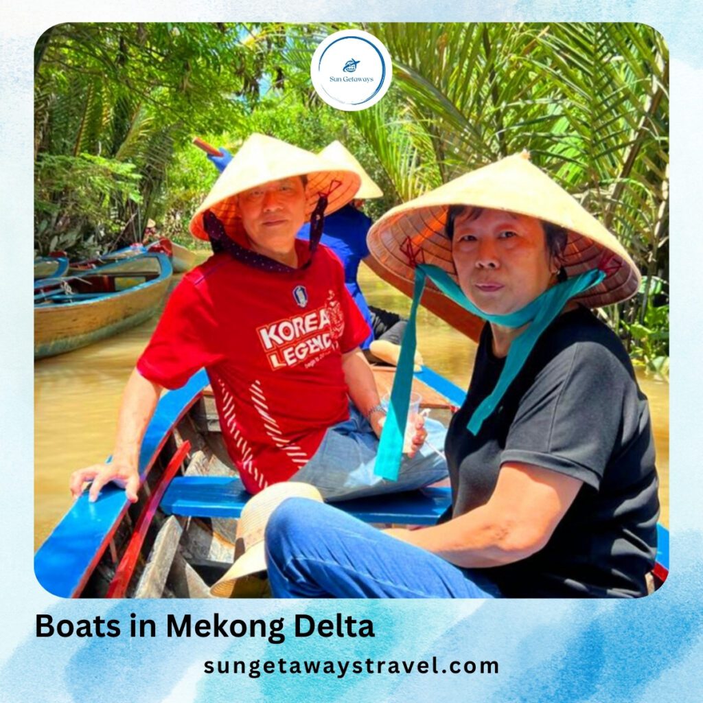 Boats in Mekong Delta