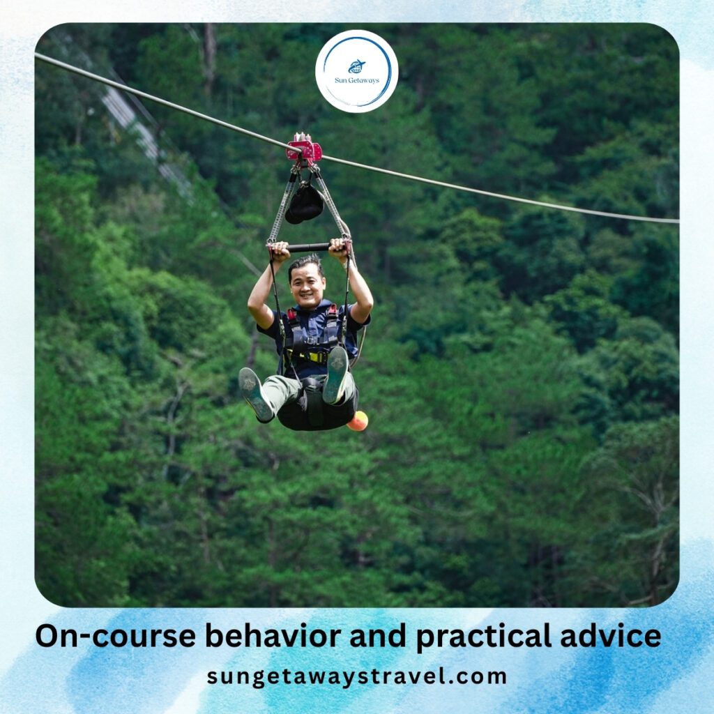 On-course behavior and practical advice