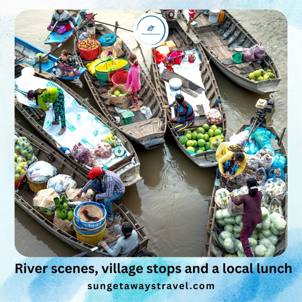 River scenes, village stops and a local lunch