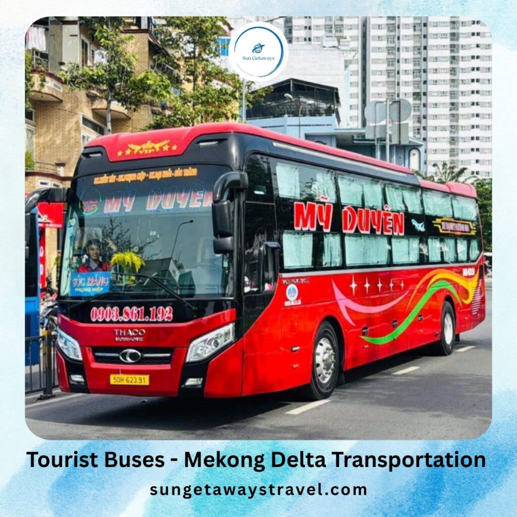 Tourist Buses - Mekong Delta Transportation